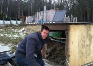 Geothermal response test in Moscow (self-built test equipment)